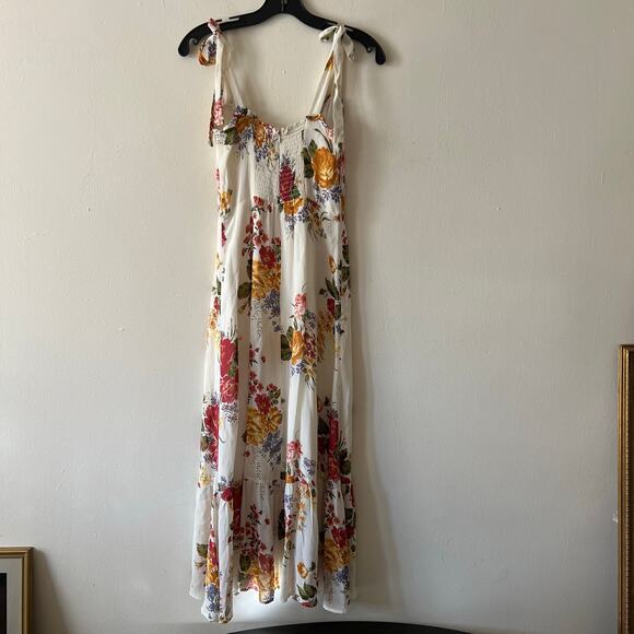 Reformation Nikita dress bouquet white floral size 4 100% viscose DR - Picture 11 of 11